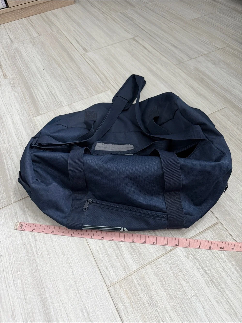 Reebok Navy Blue Logo Duffel Bag large Gymbag sports workout